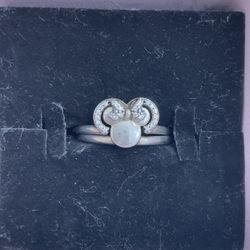 Pandora Disney Minnie Mouse Silhouette Ring & Mickey Mouse  Ring