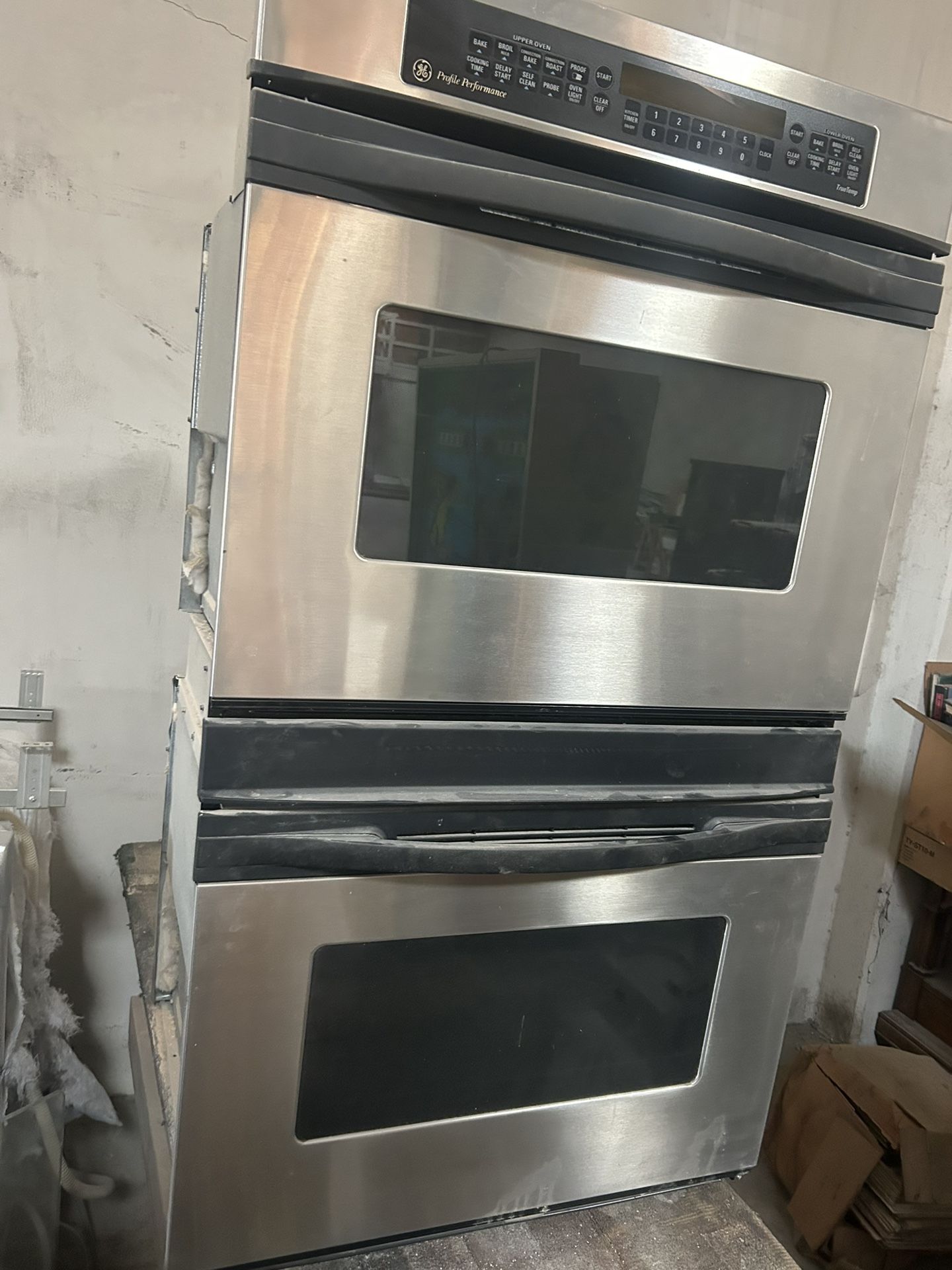 GE Stainless Steel Double Oven