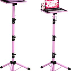 Pink Projector Stand Tripod, Laptop Tripod Stand