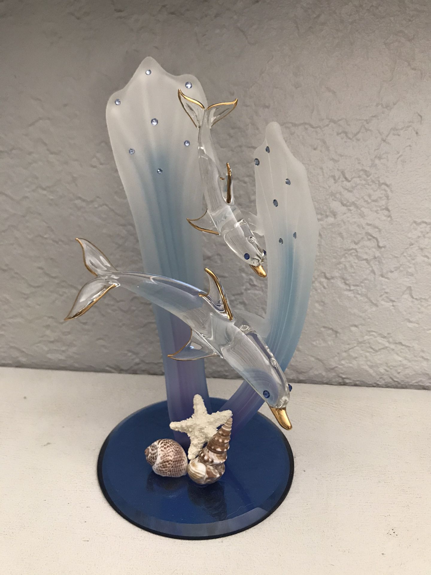 Glass Baron Dolphin Figurine