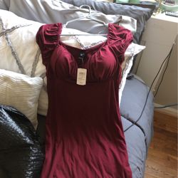 Maroon Windsor Dress