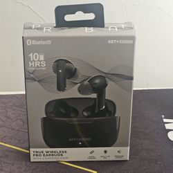 Bluetooth True Wireless Pro Ear Buds BLACK Built in Mic Charge Case