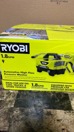 RYOBI 1.8 GPM AUTOMOTIVE HIGH FLOWE PRESSURE WASHRR