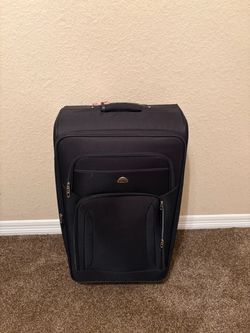 Large suitcase with wheels