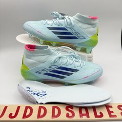 Adidas F50 Elite Mid FG Soccer Cleats Almost Blue IH0115 Stellar Icon Pack Women’s Sz 5.5   New 