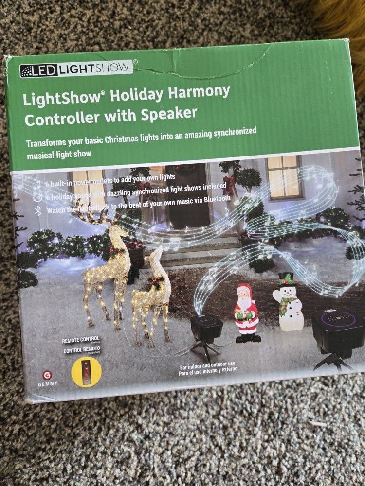 Light show harmony controller with speaker