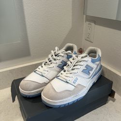 New Balance 550 size 9.5 Baby Blue/White