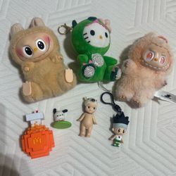 Mixed Collectible Figures and Plush Lot