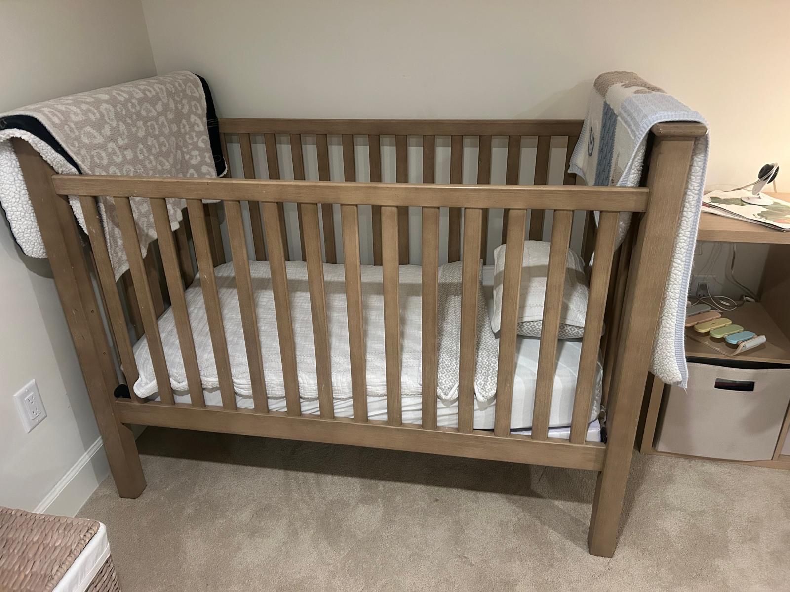 Crib Pottery, Barn, Kendall Convertible, Crib In Sandstone