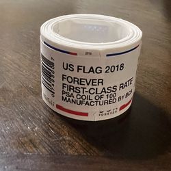 1) 100 Ct Roll Forever Stamps - 2018 USPS First-Class Mail Postage