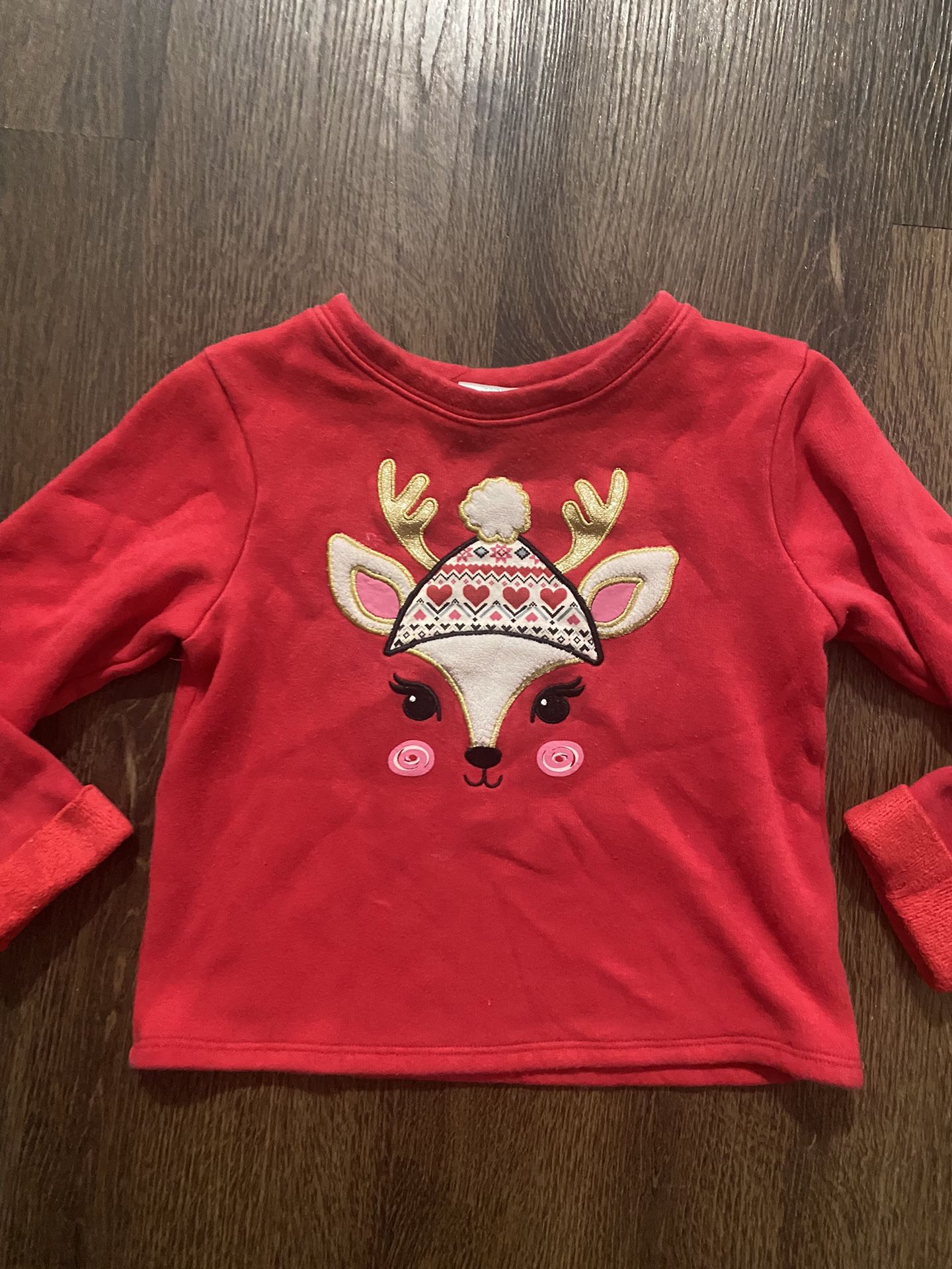Girls Red Christmas Sweater Size 4t By Garanimals #15