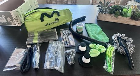 NEW Vioview 16-Piece Car Cleaning Kit w/ Portable Vacuum