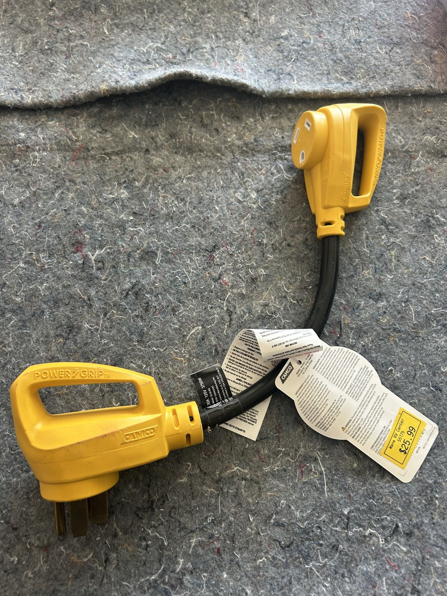Camco 30a Female -> 50a Male Adapter