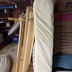 Tempur-Pedic Mattress With Wooden Frame 
