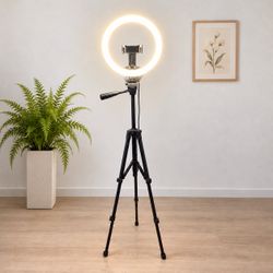 Ring Light with Tripod Stand – $15