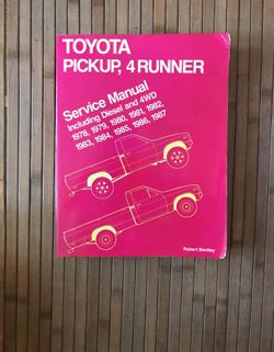 Toyota 22r Truck & 4Runner Service Manual 22re, 2LT,
