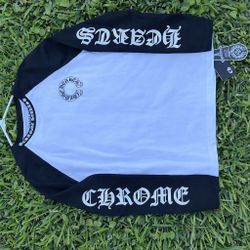Chrome Hearts Long Sleeve Tee – Black/White – Size M
