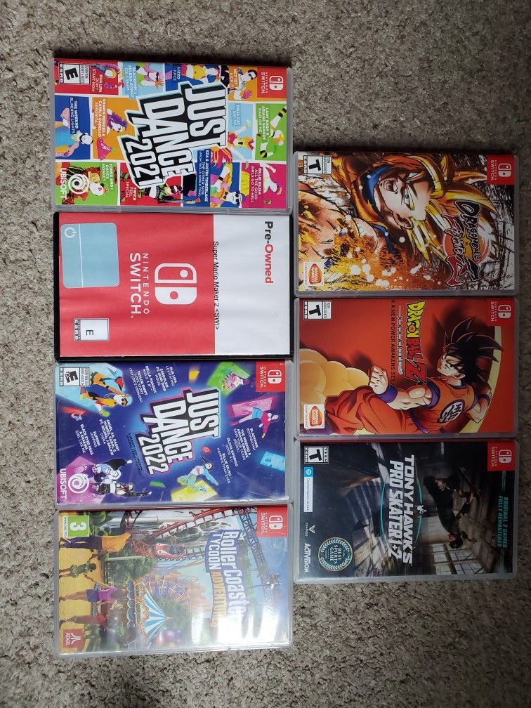 Nintendo Swtich Games Dragon Ball Mario Tony Hawk Fight Dance