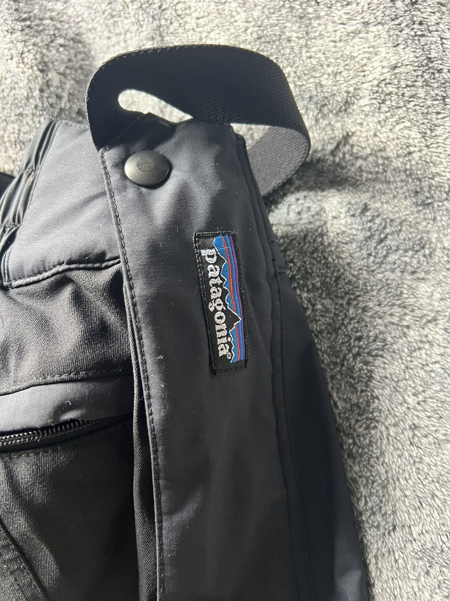 Patagonia Snow Bib Pants With Suspenders Black Size 34 