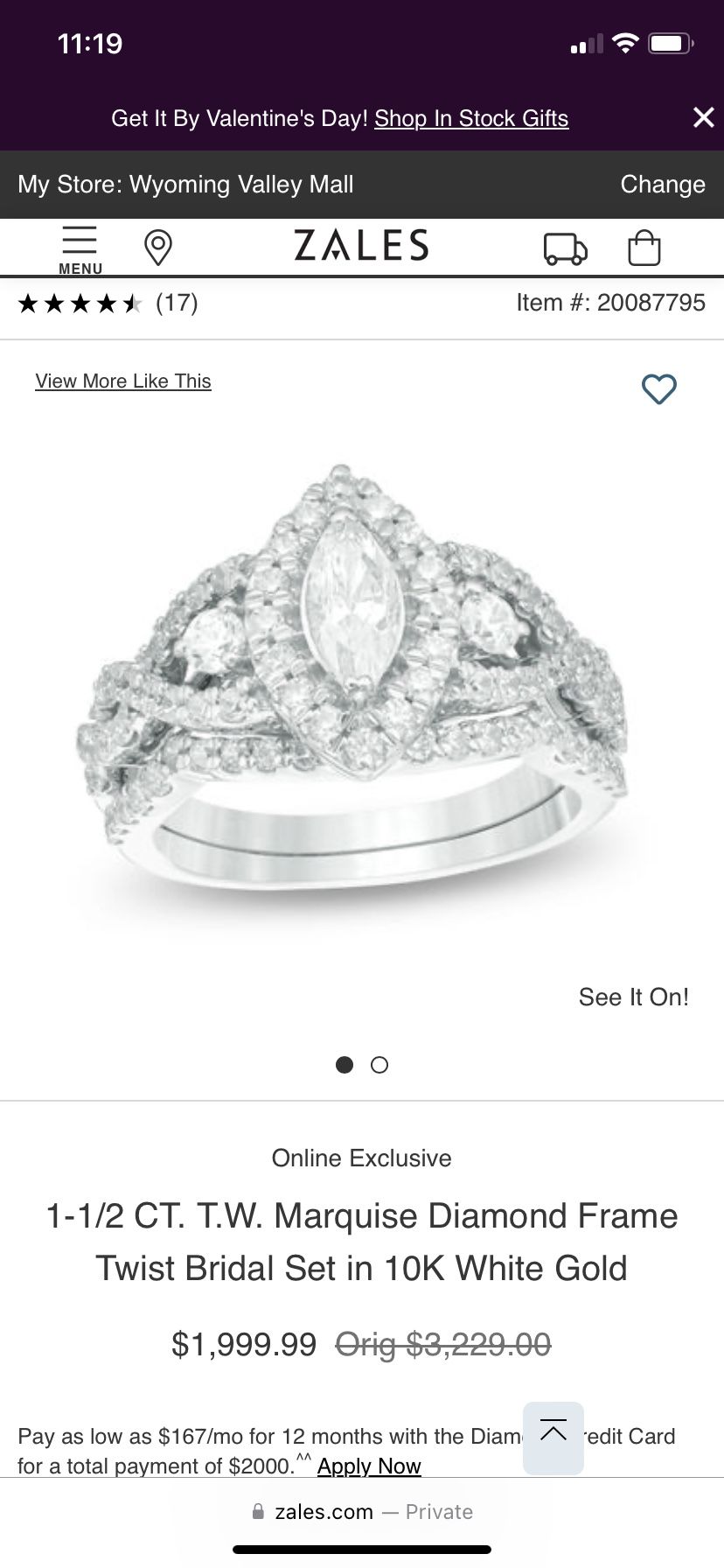 1 1/2 Carat Engagement Ring And Wedding Band