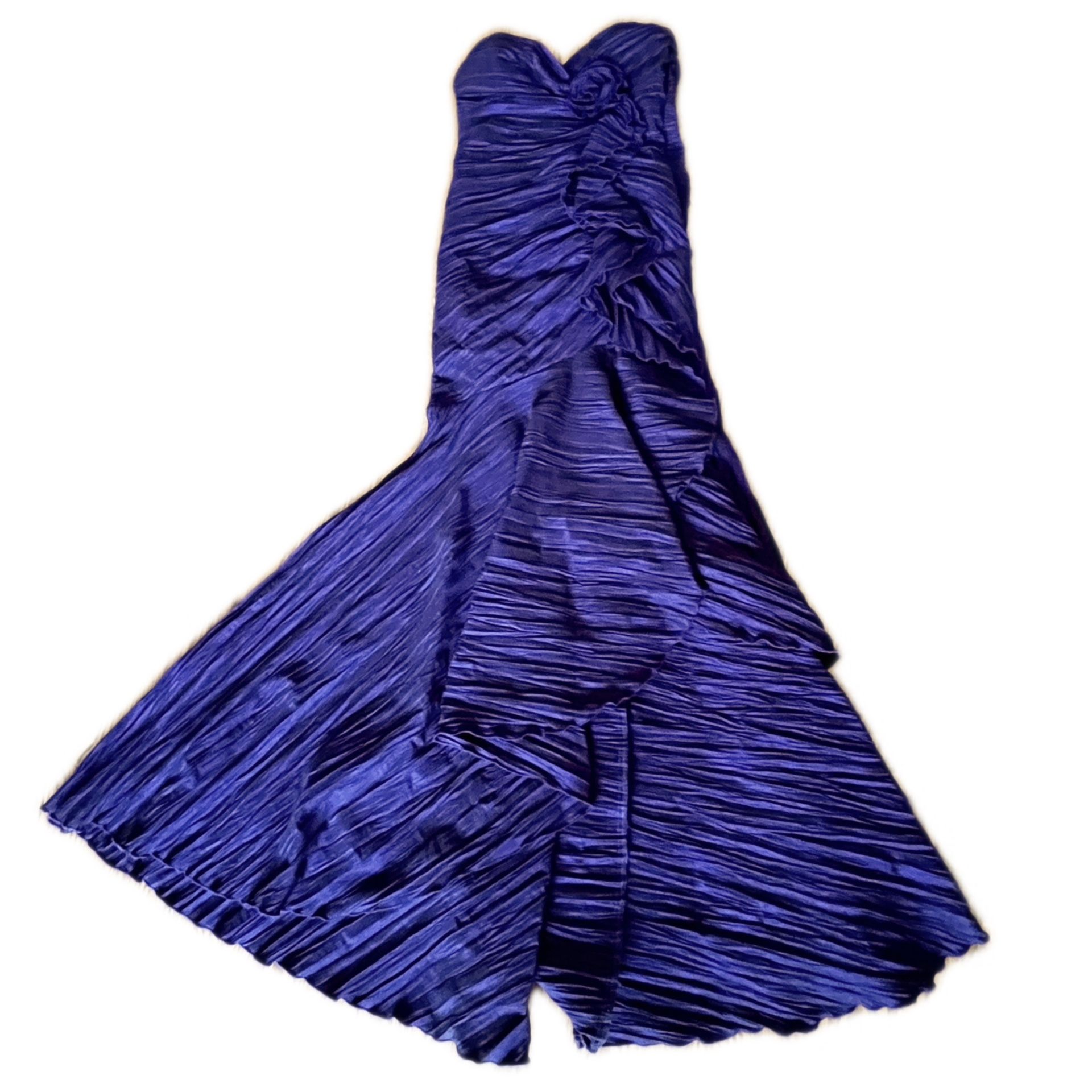 Betsy & Adam Purple Mermaid Gown – Size 8 (Worn Once)