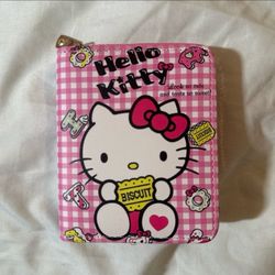 Sanrio Hello Kitty Women's Pink and Red Wallet zipper, NEW