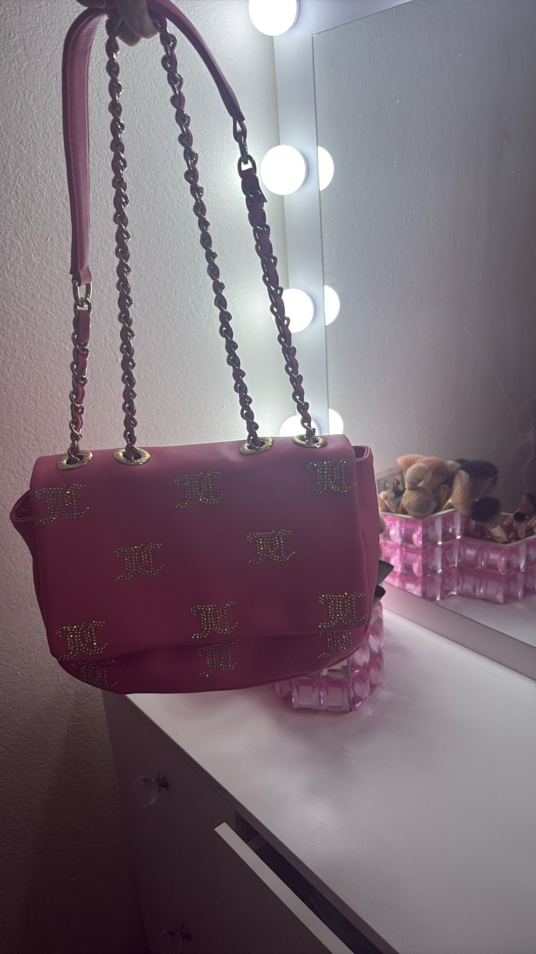 Pink Juicy Couture bedazzled purse