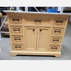 42 In.  NEW PINE  VANITY MARBLE TOP 
