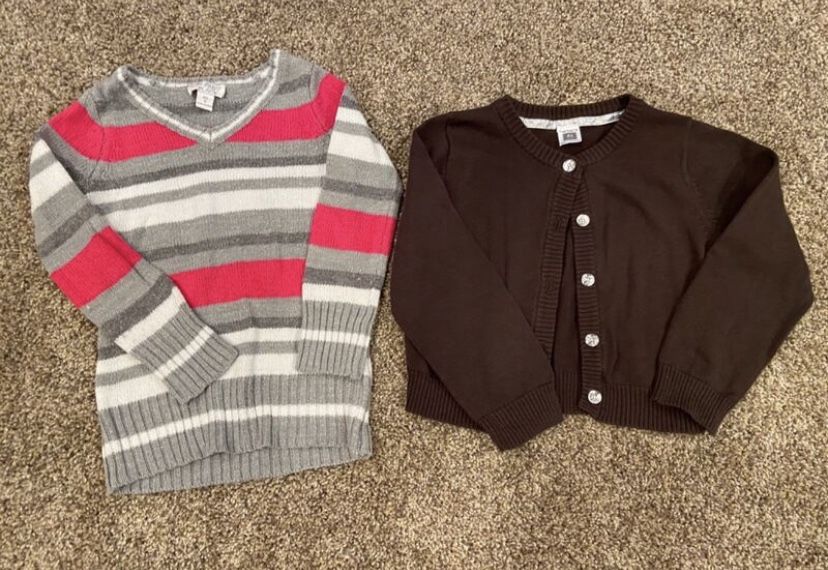Toddler Girls 4T sweater lot
