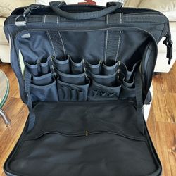 Custom Leathercraft 1539 Multi-compartment 50 Pocket Tool Bag