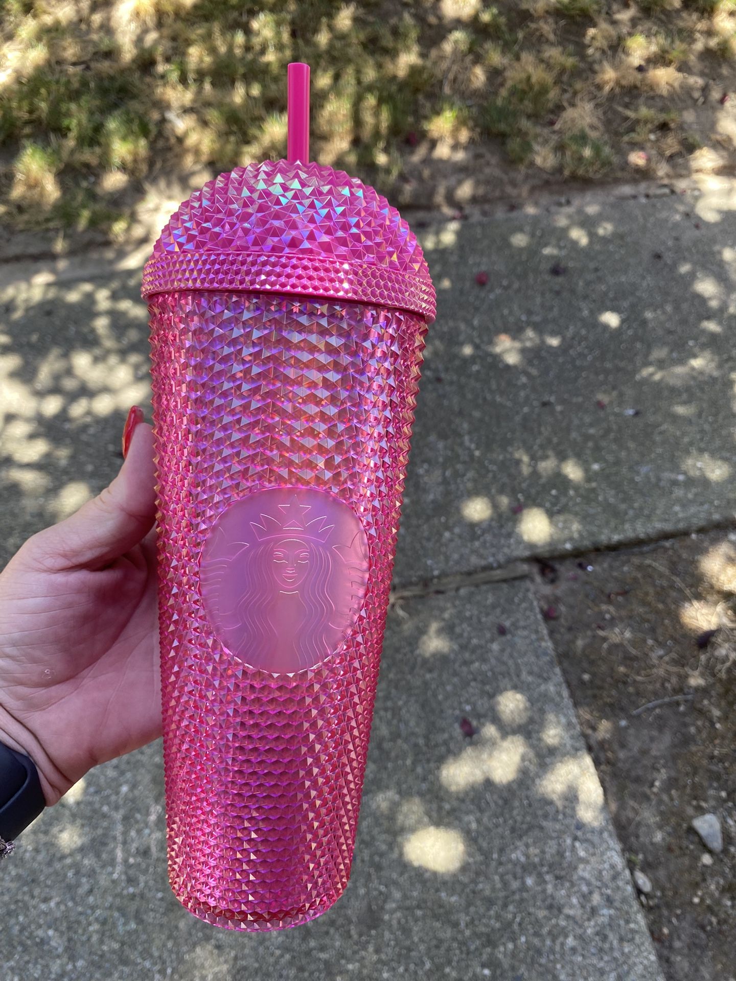 Starbucks Studded Dome Pink Tumbler