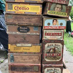 Vintage Cigar Boxes Plus More