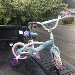 Child Kid Children 12” Wheels with Training Wheels Bicycle Tricycle Trike Like New