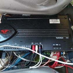 Car Amp Rocker Fosgate  4 Channel Amp. P4004.  This Amp Will Run Subwoofer And Door And Rear Mid Speakers 