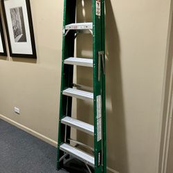 HUSKY 6 ft Fiberglass Step Ladder 