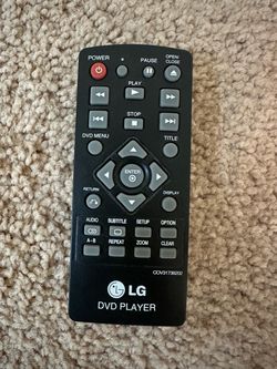 LG DVD Player Remote Control COV(contact info removed)2 – Used
