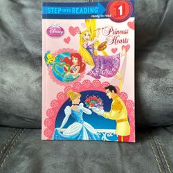 New Step Into Reading Step 1 Disney Princess Hearts Children’s Kids Paperback Book