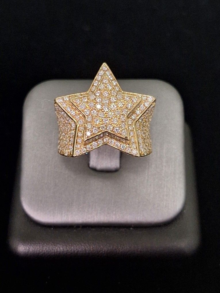 STAR DIA RING 14k 17.2g / 3.25CTW