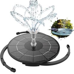 AISITIN 3.5W Solar Fountain Pump for Water Feature Outdoor DIY Solar Bird Bath Fountain with Multiple Nozzles
