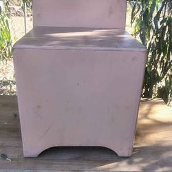 Vintage Wooden 2-Drawer Stool Chair