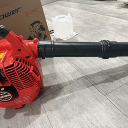 Handheld Gas Leaf Blower with Collection Bag 25.4cc 2-Cycle 2 in 1 Leaf Vacuum Gas Blower for Lawn Care, Yard Debris & Light Snow 