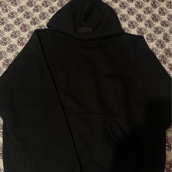 Black, Medium, Fear of god essentails hoodie.
