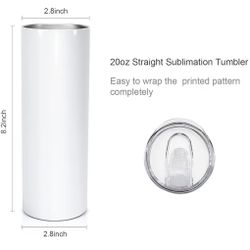 20oz Blank Sublimation Tumblers - 1 Case Of 24