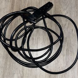 15Ft Black 3 Outlet Grounded Indoor Extension Cord