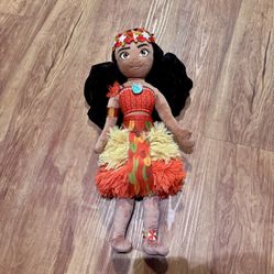 Disney Store MOANA Plush Doll Polynesian Princess Crown Ceremonial Chief Stuffed
