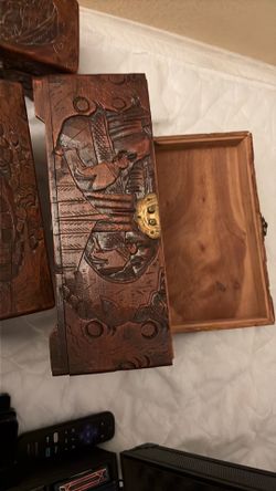 Antique chinese camphor nesting boxes -3