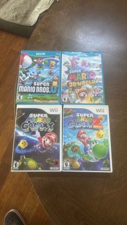 Super Mario Bundle Wii Wii U galaxy 1&2 plus more