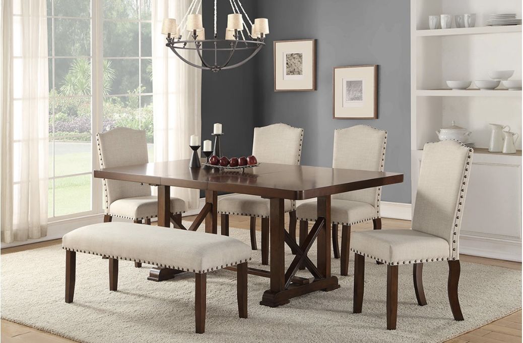 Dining Table + 4 Chairs and Bench