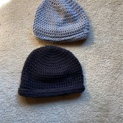 Crocheted Adult Beanie Hats 