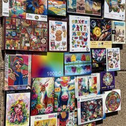 🧩 31 Brand-New Jigsaw Puzzles-Must Pick Up by Mon. Night🧩